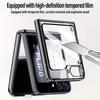 Mit gehärtetem Glas Schutzhülle Für Samsung Z Flip 6 5 Galaxy Z Flip6 Flip5 Federgelenk Rundum-Kamera-Schutz Abdeckung
