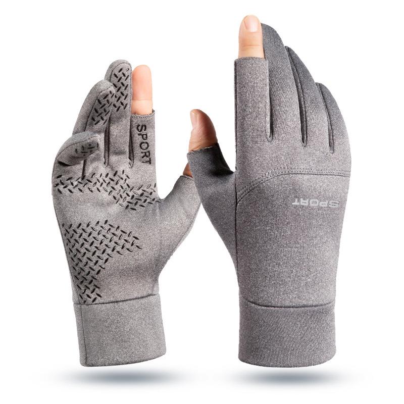 Men's Winter Touchscreen Outdoor Gloves - Velvet Lining, Non-Slip, Waterproof, Windproof for Cycling, Skiing, and Mountaineering.