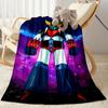 Giant Robot Adventure Flannel Blanket-Soft and Suitable for Sofas,Beds,Offices,Travel,All Seasons,Great Gift for Holidays and Birthdays.
