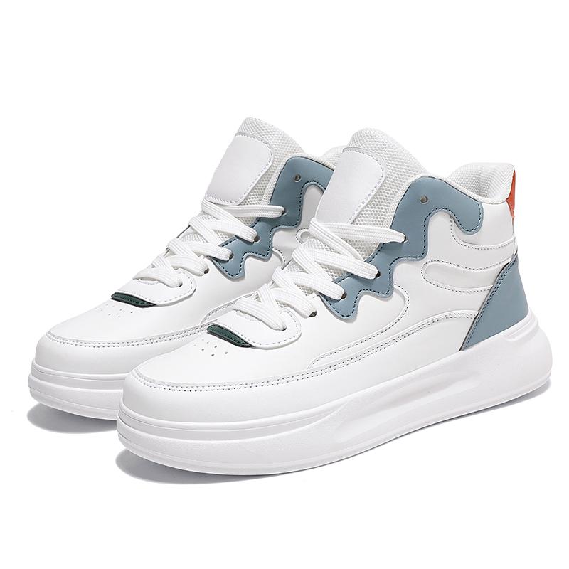 Fashion Sneakers Women's Colorblock Lace-up Breathable Sneakers Woman Campus Sneakers Show Feet Soft Leather Casual Shoes Women