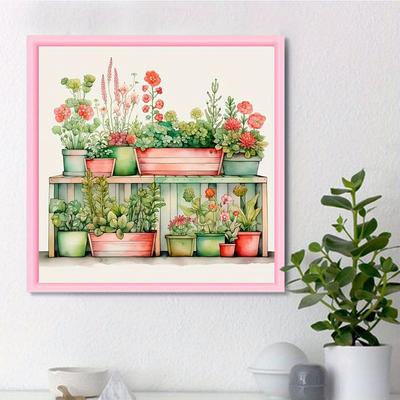 DIY-Diamantgemälde, schöne Blumen, Kreuzstich-Set, Mosaik-Kunst, Diamantgemälde, voller Kreis/quadratischer Diamant, Heimdekoration