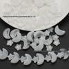 Moon and Star Glass Beads Set: Iridescent DIY Bracelet & Necklace Kit