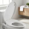 NonElectric Toilet Seat with Rinse | Adjustable Mounting Spacing, Spray