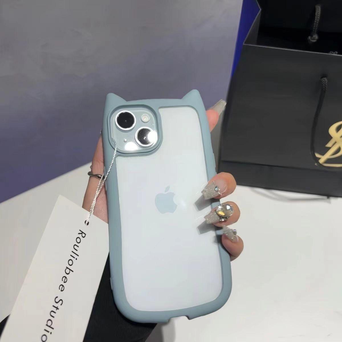 

Милый IPhone16ProMax для чехла IPhone 15/13/12/14 Всесторонний Xr Мягкий чехол Xs Веселый Apple X