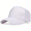 Unisex Solid Color Breathable Baseball Caps Spring Summer Outdoor Adjustable Casual Sun Hat
