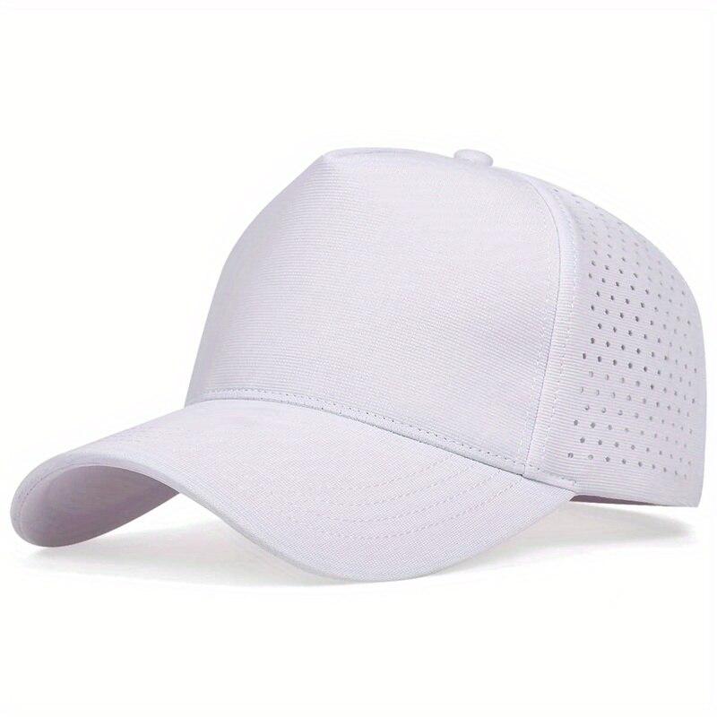 Unisex Solid Color Breathable Baseball Caps Spring Summer Outdoor Adjustable Casual Sun Hat