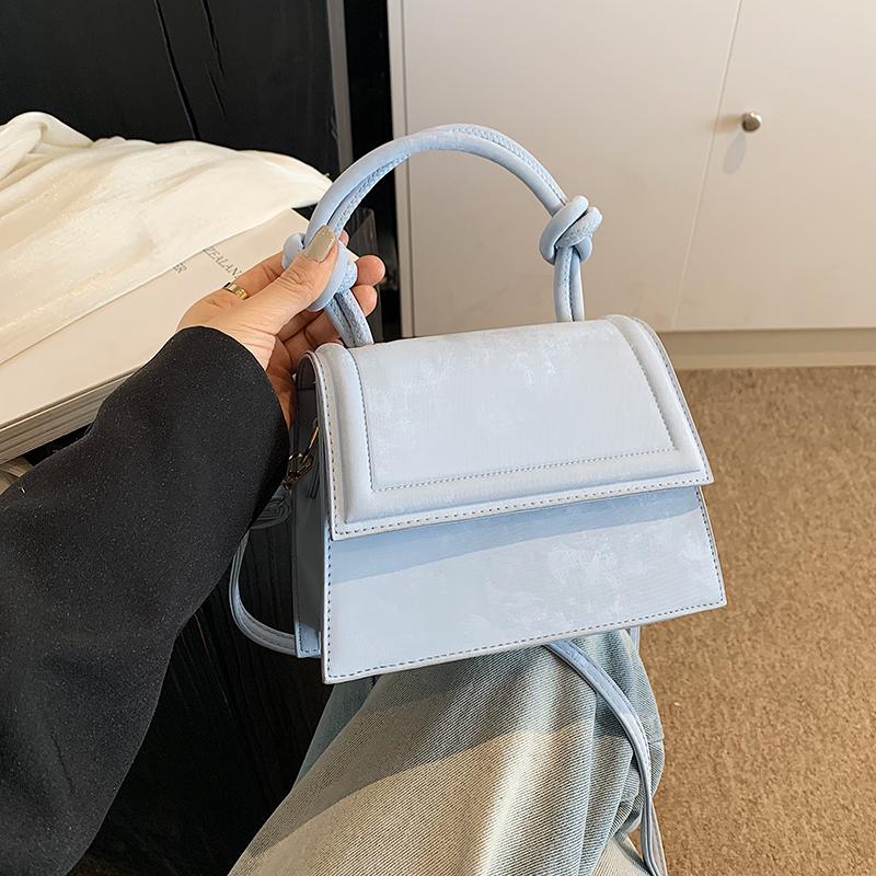 Eine stilvolle einfarbige PU-Material Damen-Schultertasche Handtasche, eine Vielzahl von Macaron-Farben, zart und klein, neu