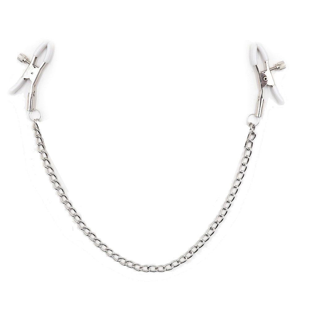 Erwachsenenspiele BDSM-Spielzeug Nippelklemmen mit Kette Stimulator Zubehör Massage Körper Weiblicher Nippelklemmen Klitorisklemme Bondage 18+