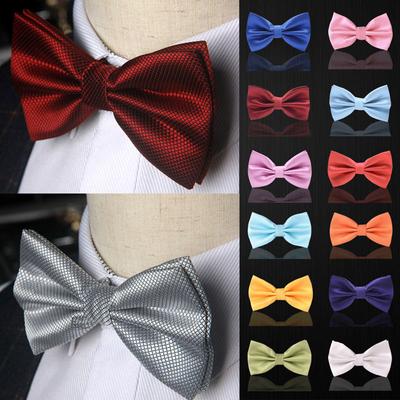 Papillon da Uomo Adulto Classico Matrimonio Festa Formale Raso regalo Scozzese Multicolore Regolabile Collo Papillon Gravata Clip-On