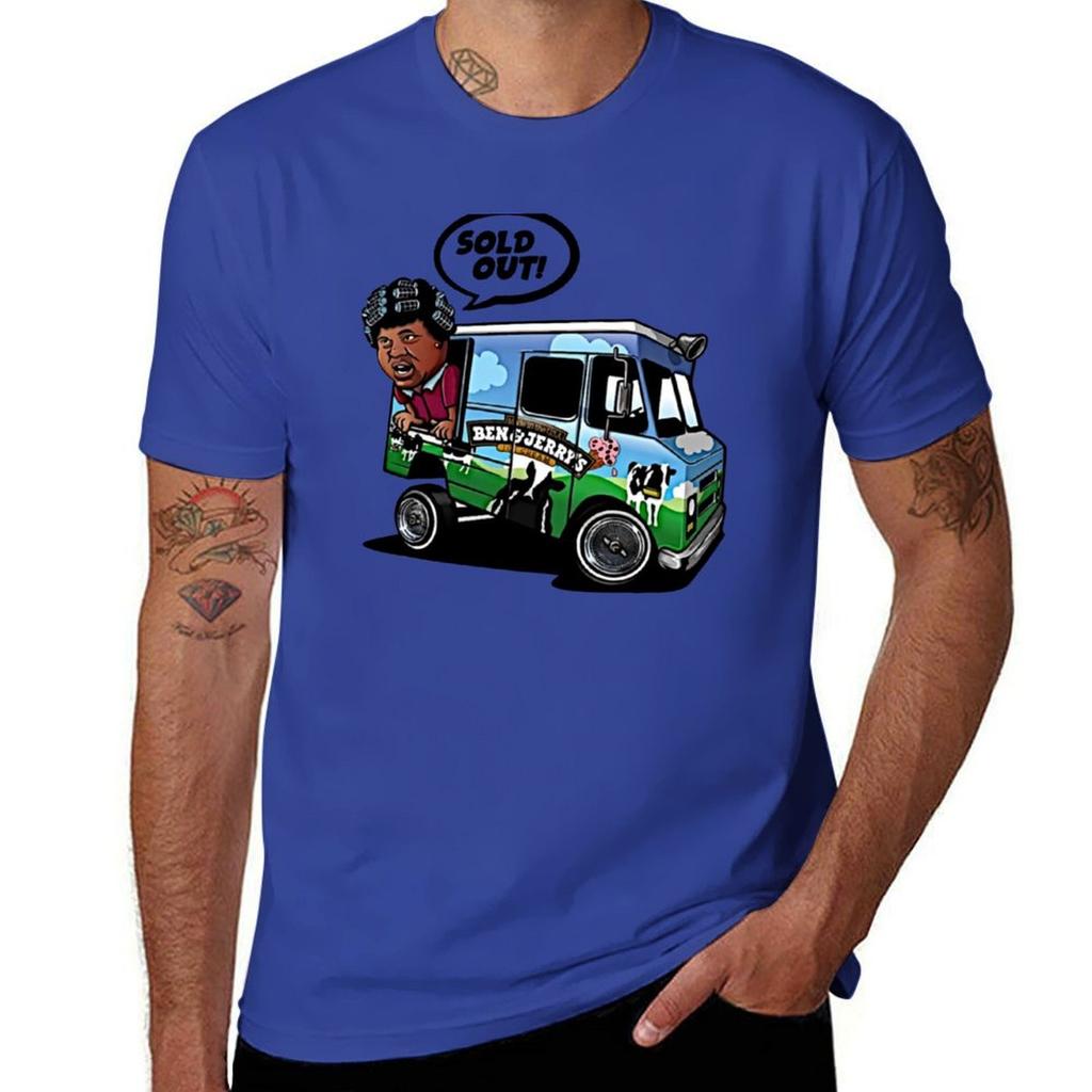 Ben and Jerry Ice Cream Sneaker Matching T-Shirt Tees Hippie Clothes Korean Fashion Vintage Clothes Men's T-shirts