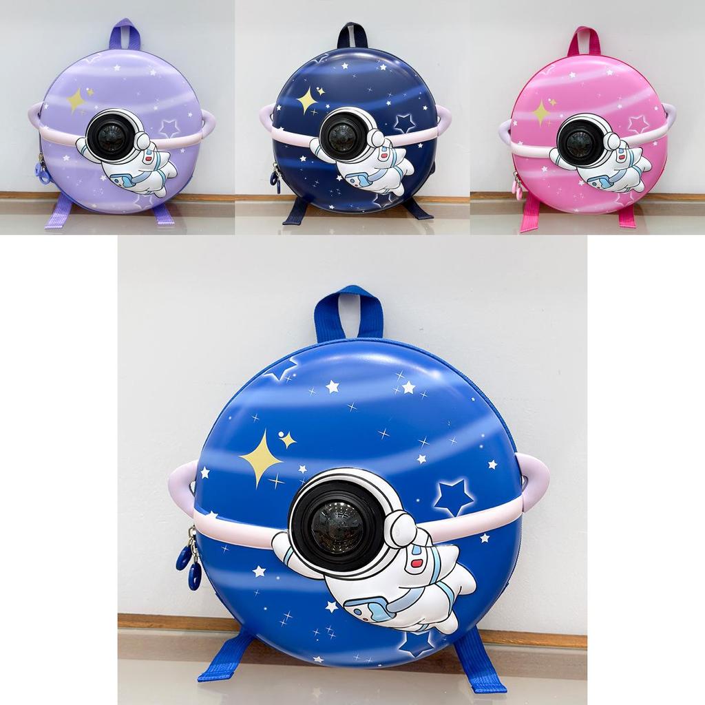 Kids Backpack With Cartoon Astronaut Pattern Eva Durable Water Resistant School Bag For Toddlers