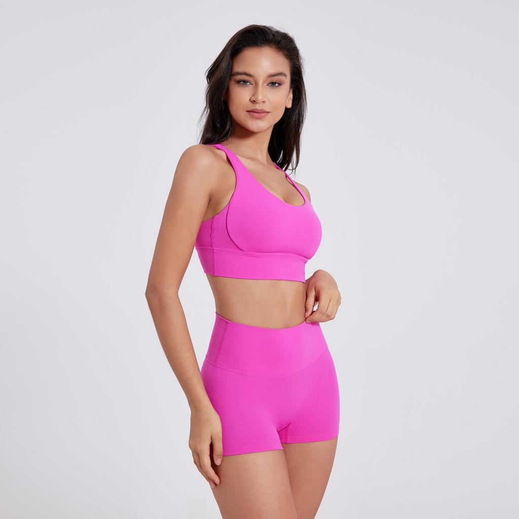 Shorts de Yoga Taille Haute Contrôle du Ventre pour Femmes - Push-up Pêche, Tissu Brossé, Longueur Trois-Quarts pour la Course à Pied et le Fitness