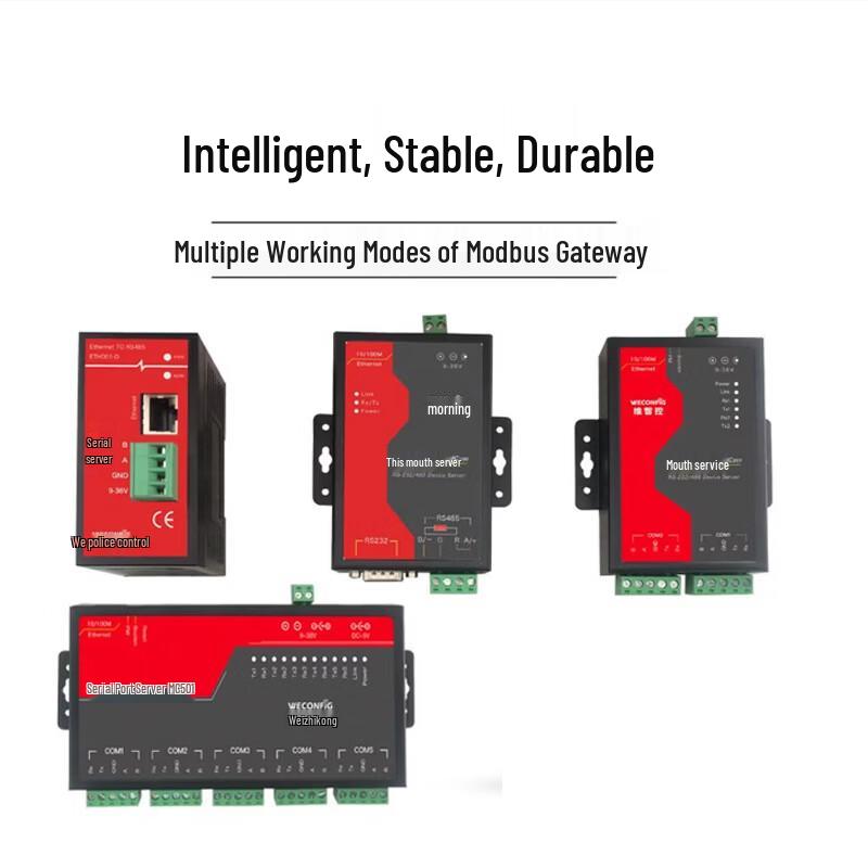 Industrial RS232/485 to Ethernet Serial Server Modbus Gateway