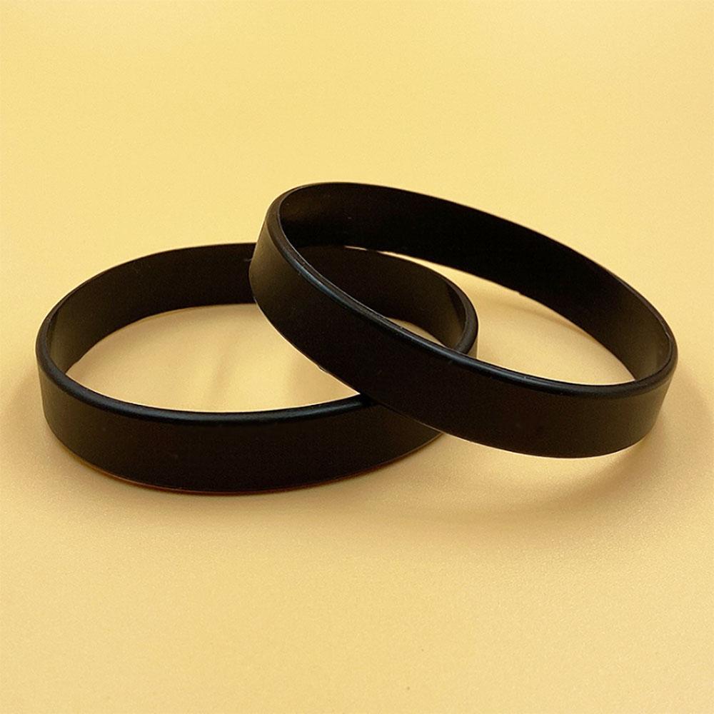 SW 2 PZ Braccialetto in Silicone Personalizzato Cinturino da Polso Colore Solido Cinturino da Mano Casual Anello di Gomma Braccialetto Sportivo in Gel di Silice Cinturino da Polso