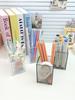 Acrylic Transparent Stationery Storage Box Student Dormi Office Desktop Multi-Function Simple High-End Pen Holder