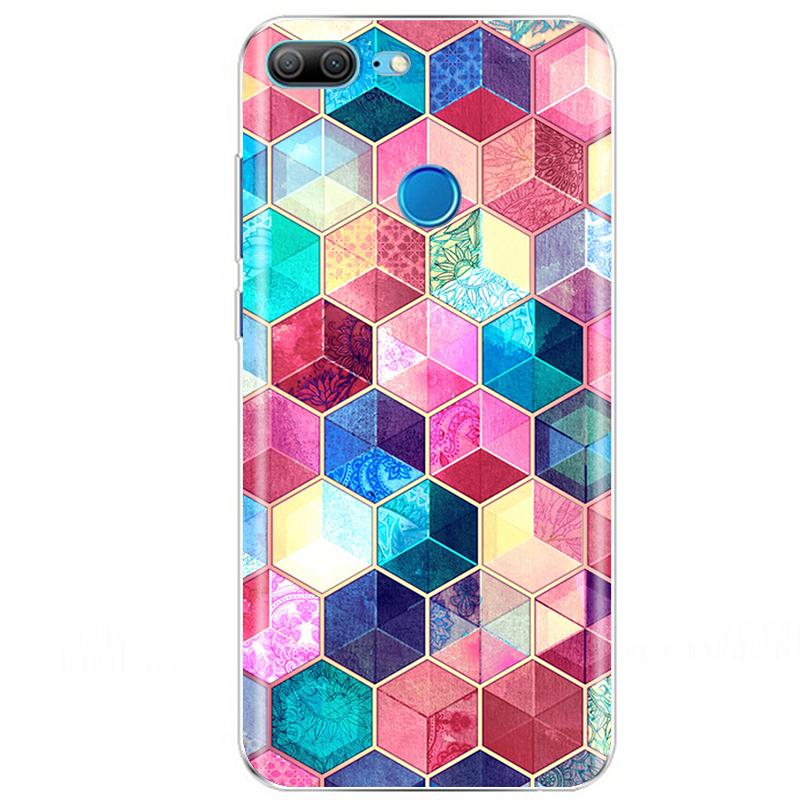 Etui For Honor 9 Lite Etui Kwiat Miękki Silikon Couqe Etui na Telefon Huawei Honor 9 Lite Etui Na Tył Honor9 9lite Coque Funda
