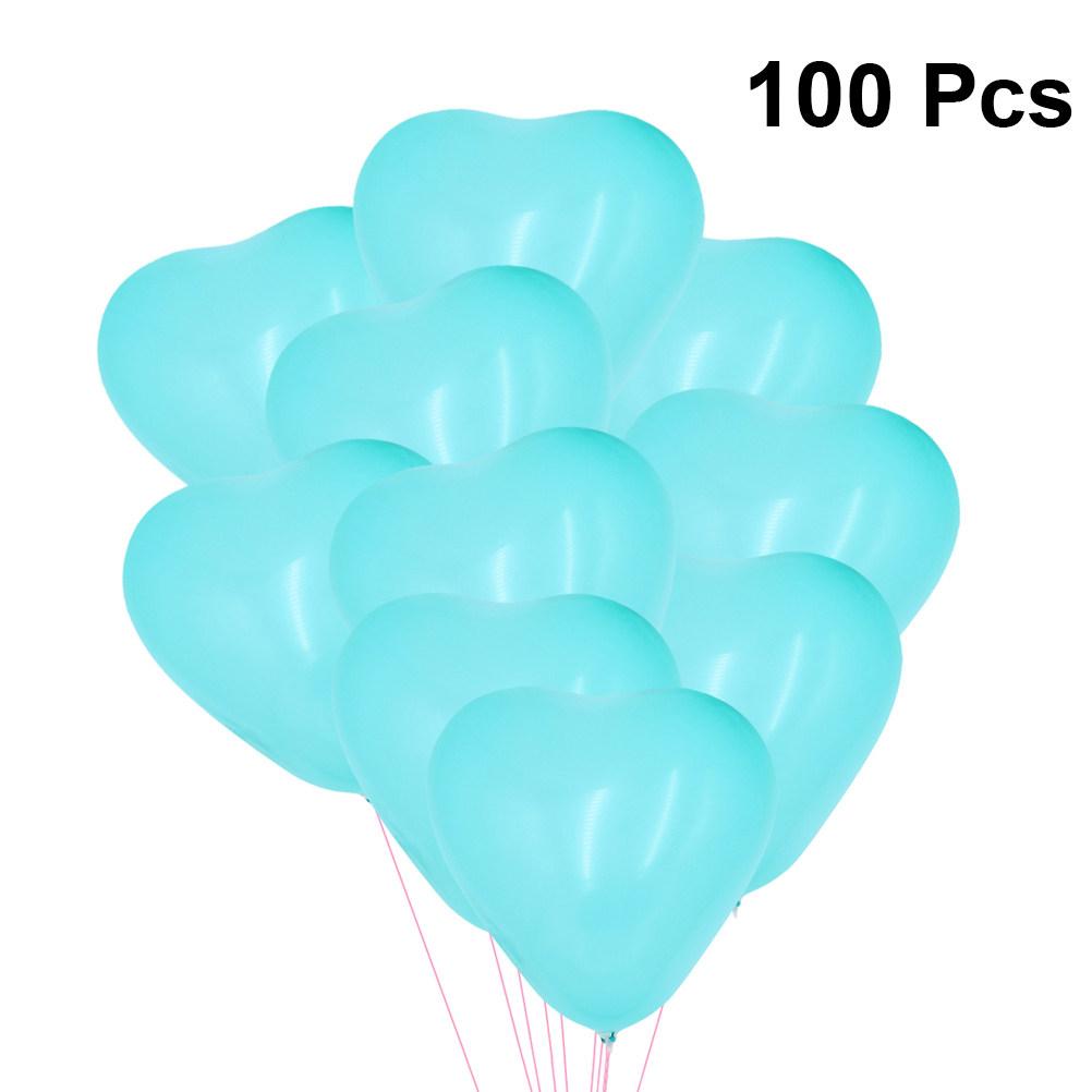 100 Stück Herzform Ballons Romantische Hochzeitsfeier Dekorationen Latexballons für DIY Ballon Girlande Mittelstück Geburtstag Baby