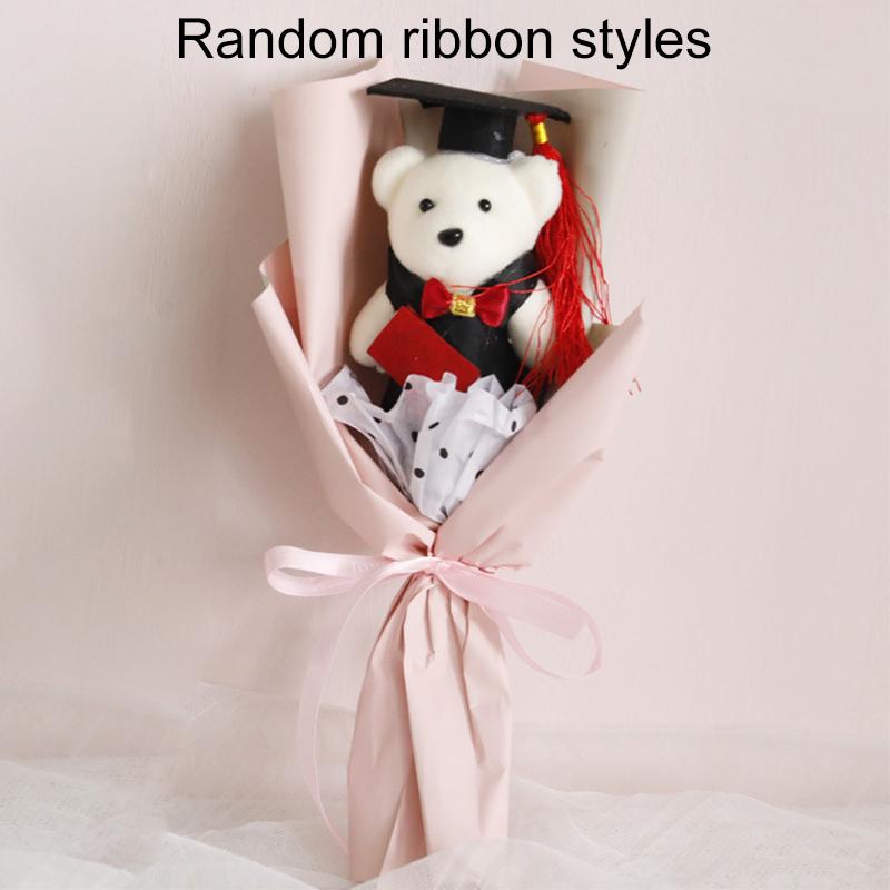 Studenttid DIY-bukett Tecknad björn Söt Handgjord Kreativ Gåva Gåva