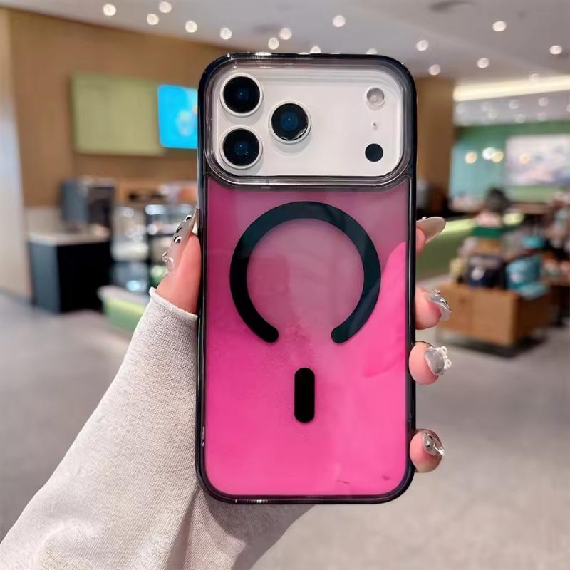 Night Light Luminous Liquid Quicksand Flowing Magnetic Case For Magsafe For iPhone 17 16 15 14 13 Pro Max Wireless Charge Cover