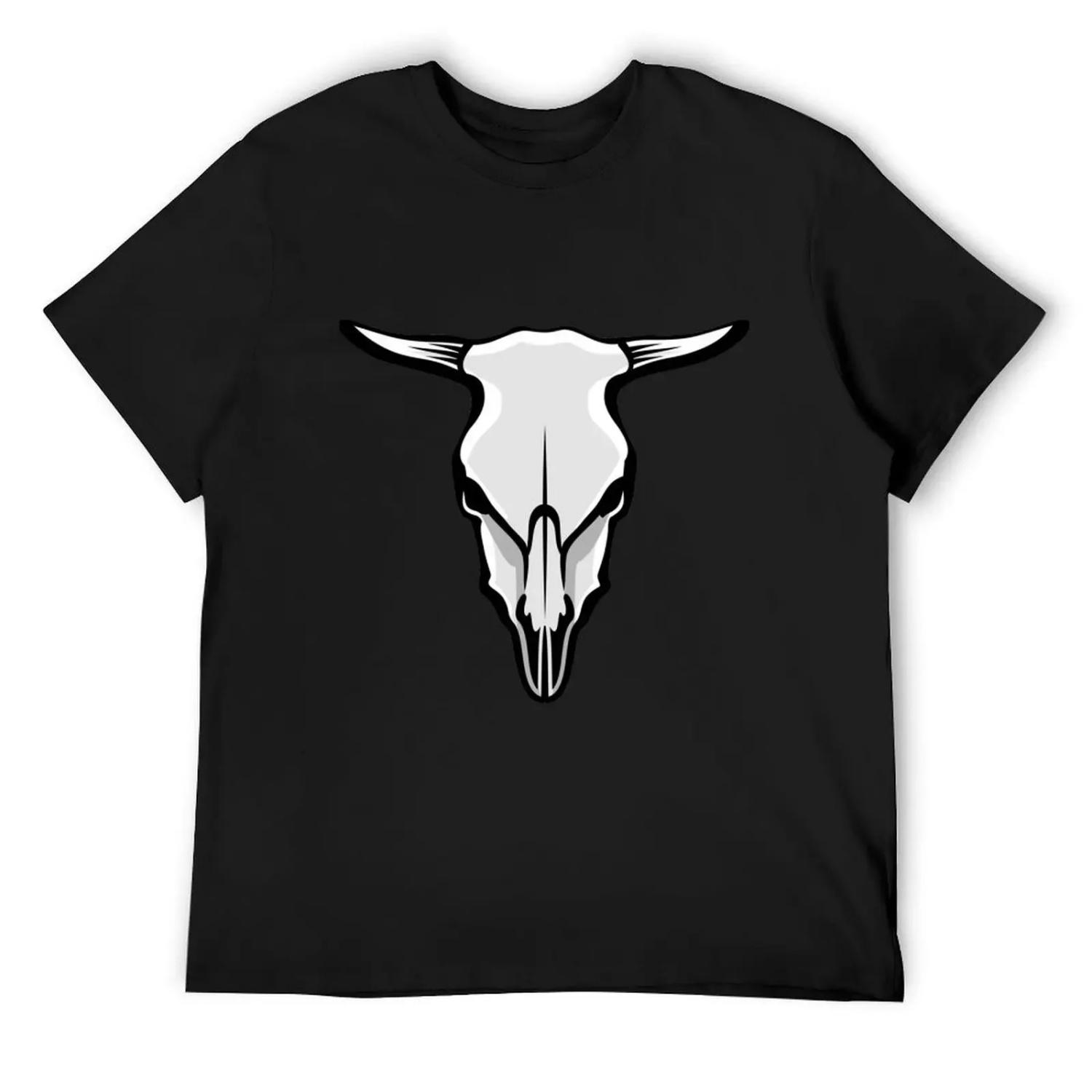 Cow s Skull T-Shirt vintage graphic tee kawaii clothes Clothing aesthetic clothes men t shirt S