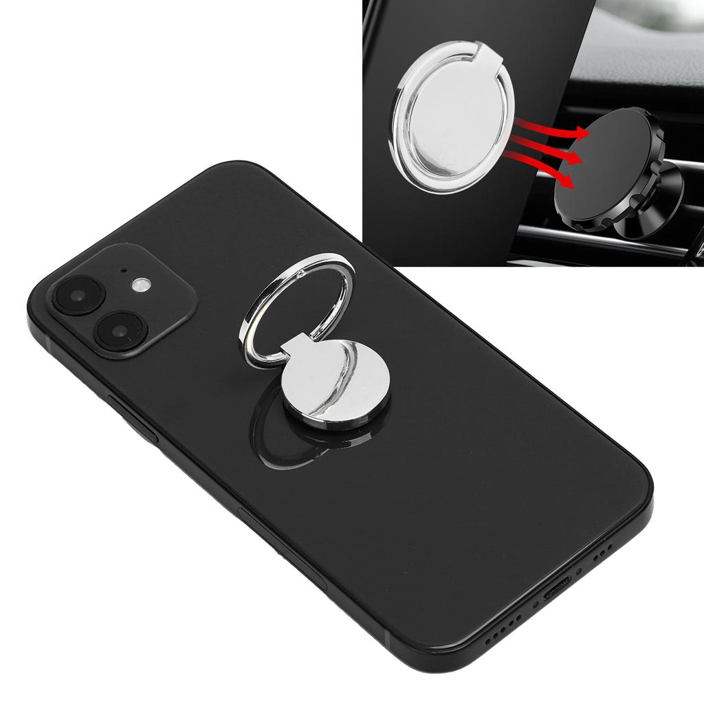 Mobile Phone Finger Grip 360 degrees Rotation Metal Phone Holder for Magnetic Car Mount