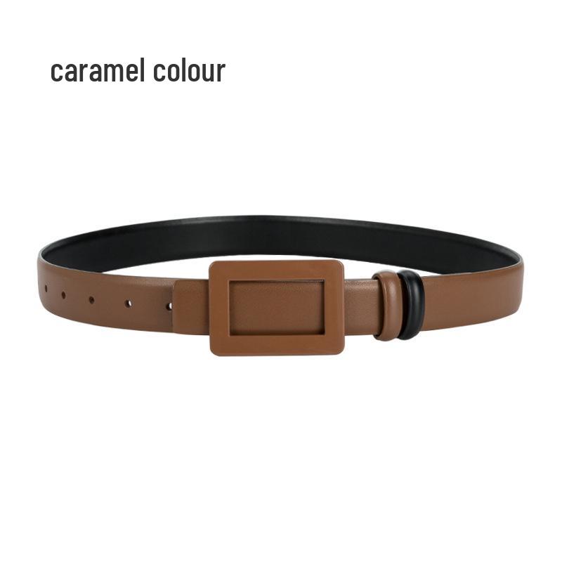 

Женский широкий пояс из натуральной кожи - Универсальный двухслойный корсет из коровьей кожи для джинсов или платьев 105 cm