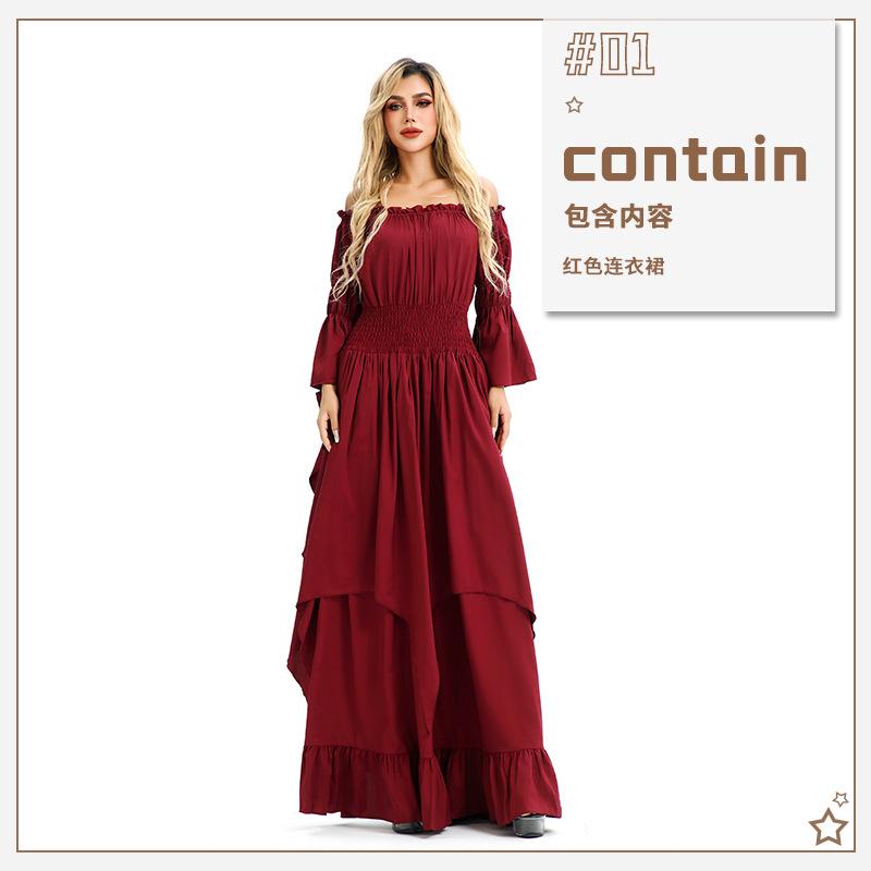 

Суд Винтажное Средневековое Ренессансное Платье Платье для Выступлений Платье для Октоберфеста Бальное Платье S/M