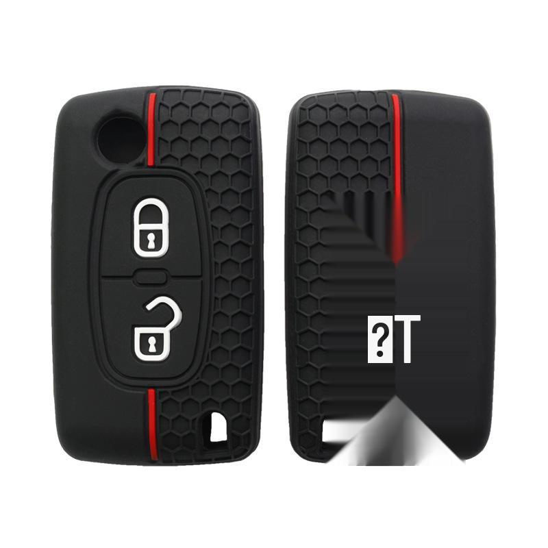 Silicone Car Key Cover for Peugeot 308, Citroen 307, C-Elysee, Picasso