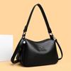 Women's PU Shoulder Bag Vintage Middle-aged Mother Bag Commuter Crossbody Bag