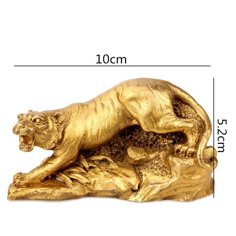 Kreative Retro Messing Tierkreiszeichen Simulation Tier Goldene Kleine Skulptur Handwerk Dekoration Chinesische Moderne Heimdekoration