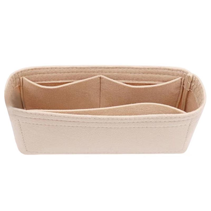 

Red Felt Cosmetic Storage Bag: Multifunctional, Large Capacity for Ladies Medium: 24.5*11*4cm