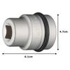 TONE Impact Inner 17mm Width Socket, 8A-17BA, 25.4mm (1") Drive,