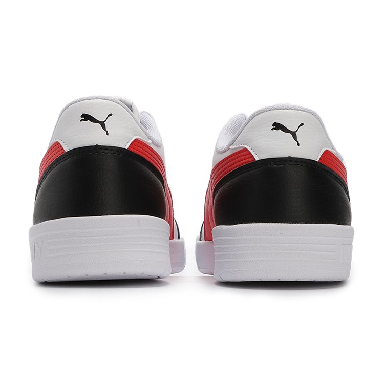 Puma Caracal White Poppy Red Unisex Sneakers Black 369863-24