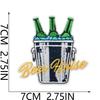 Carnival Beer Festival Embroidery Cloth Sticker Tide Play Decorative Patch Sticker Beer Cup Bag Decoration Embroidery Chapter Boy Ironing