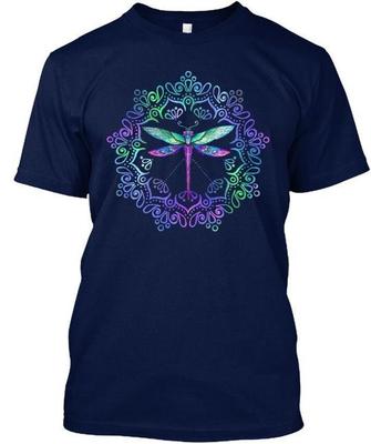 Libellenkreis Glück T-Shirt Hergestellt in den USA Größe S bis 5XL