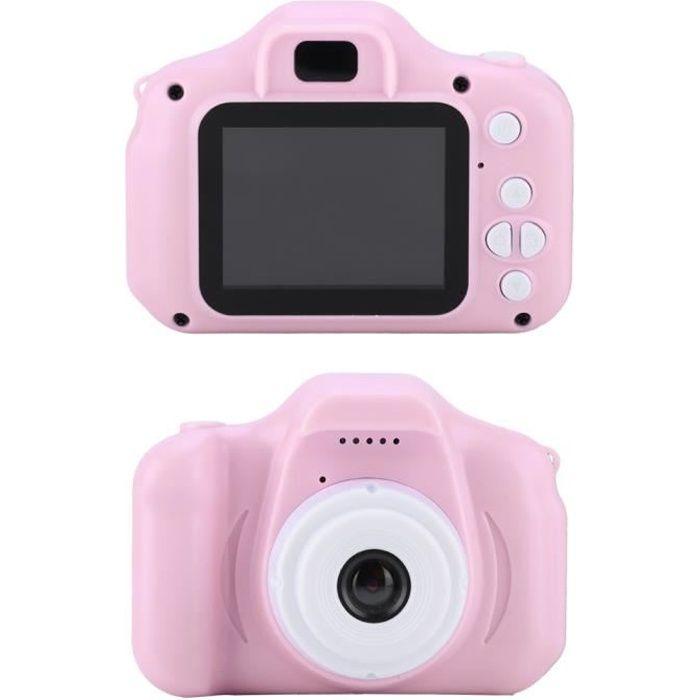 Appareil Photo - Enfant - HB044 - Coque en Silicone - Résistant aux Chocs - Rose
