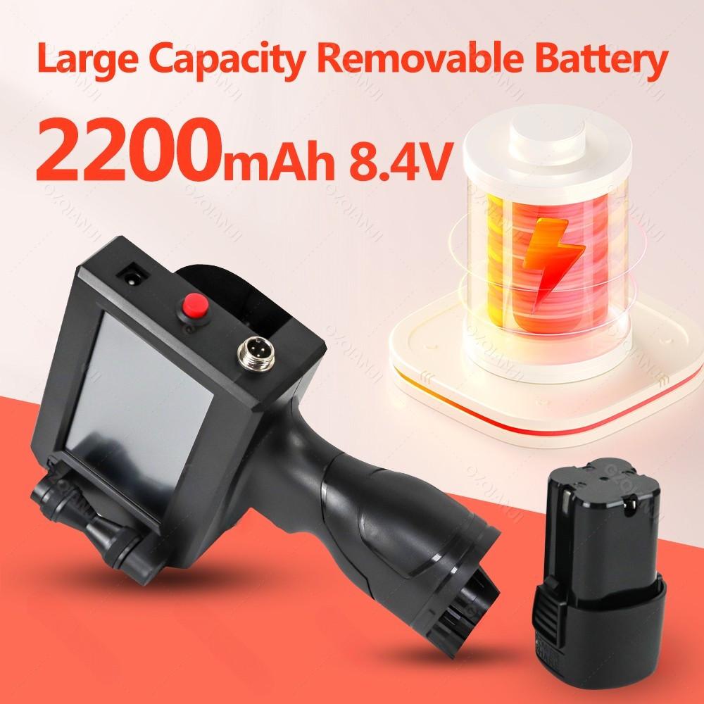 2-12.7mm Adjustable Printing Size Handheld Inkjet Printer 4.3inch Resistive Touch Color Screen Digital Automatic Coding Machine