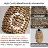 3-Pack Mini Rattan Pendant Light Fixtures 7.09 Boho Hand Woven Seagrass Rattan Chandelier for Dining Living Bedroom Kitchen Far