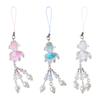 Glowing In The Dark Fish Phone Charm Keychain Lucky Charm Phone Chain Lanyard for Night Event DIY Accessories
