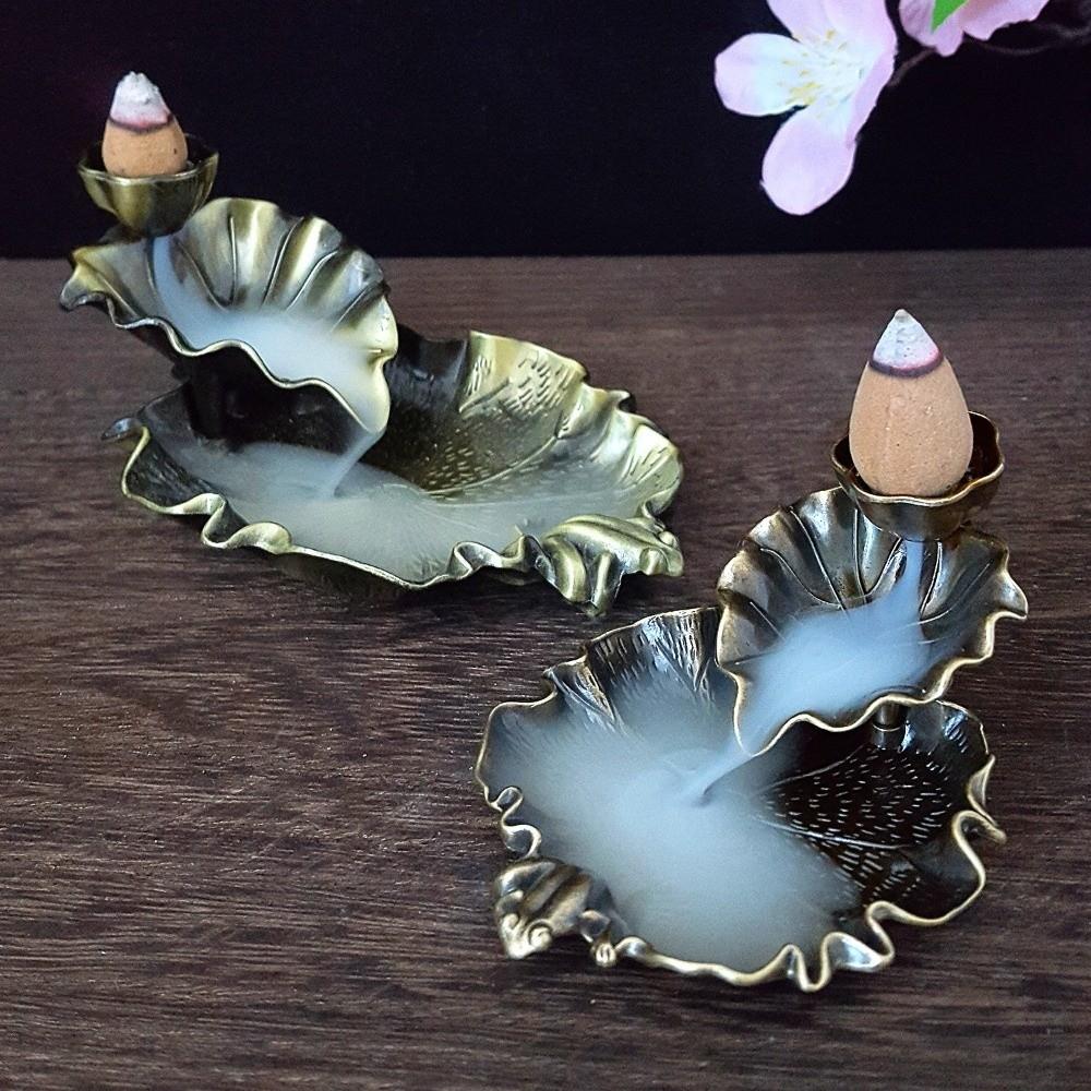 Counter Current Lotus Leaf Frog Incense Burner Mini Home Decoration Durable Incense Burner