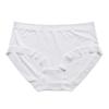Soft High Elasticity Briefs Thin Breathable Ice Silk Underwear for Women Pure Cotton Crotch Mid Waist Plus Size Underwear Panties