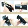 Kapon Bifold Genuine Coin Lightweight Holds 12 Hidden Pocket Men's Wallet, Leather, Box-Shaped Purse, Leather, Cards, (Black)
