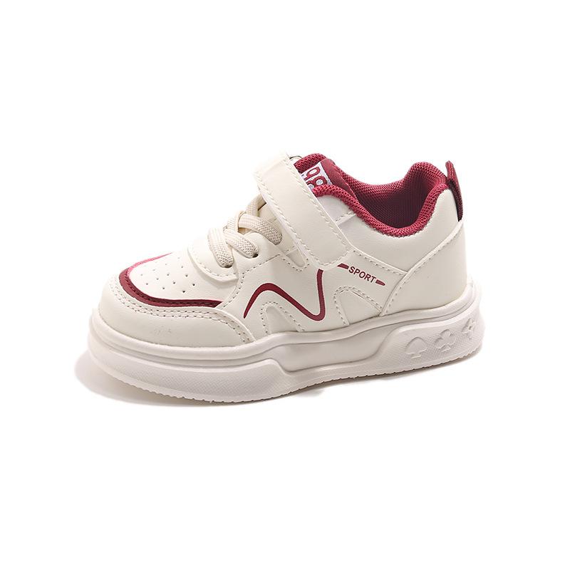 Children's Sports Shoes Spring and Autumn New Boys' Casual Board Shoes Girls' Soft-soled Toddler Shoes Baby Little White Shoes Single Shoes