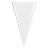 Piping Bags 50 Pcs White Disposable Triangular Pastry Icing Bags for Cake Decorating, Cupcakes, Desserts and Baking
