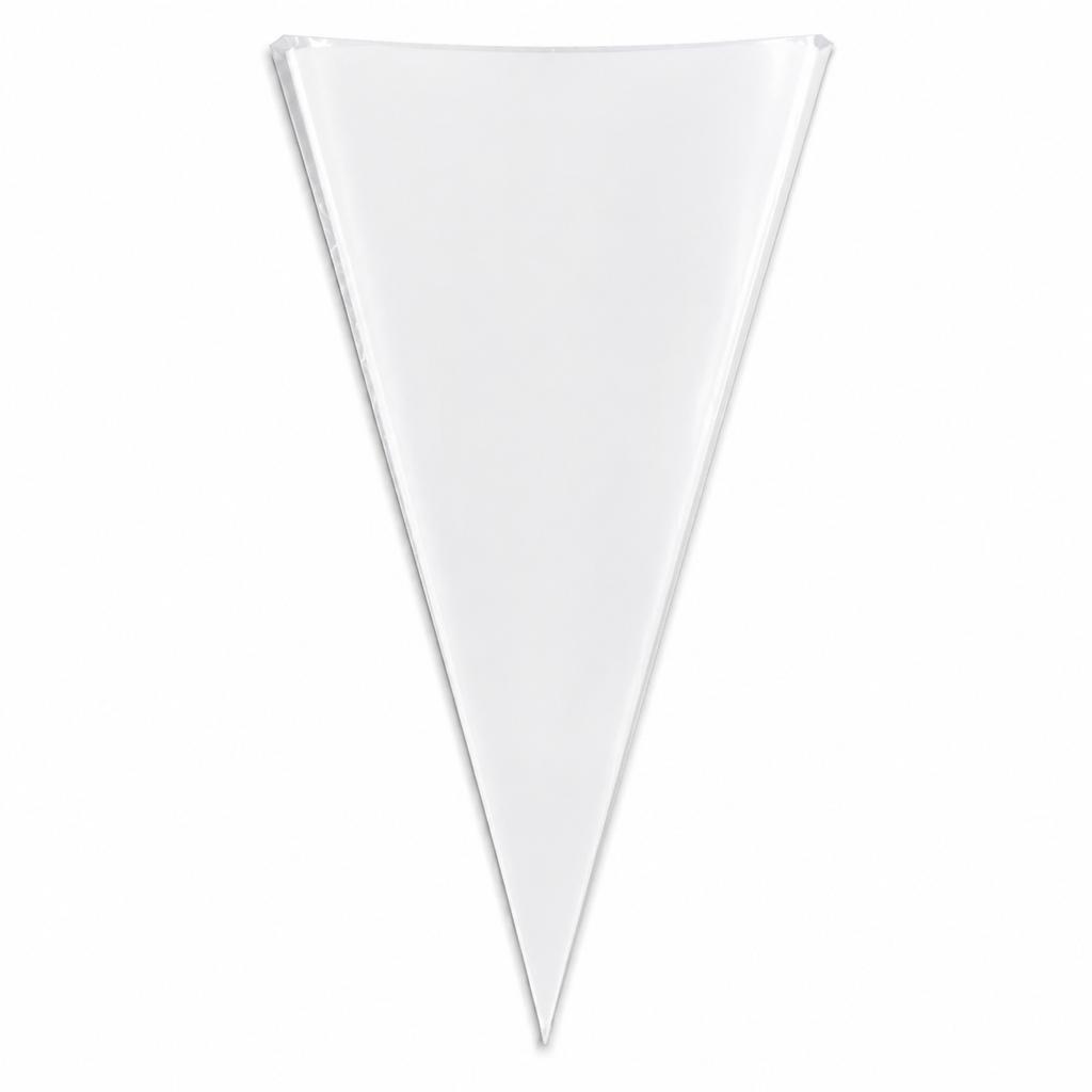 Piping Bags 50 Pcs White Disposable Triangular Pastry Icing Bags for Cake Decorating, Cupcakes, Desserts and Baking