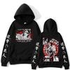 Japanese Anime Attack on Titan Hoodie Hange Zoe Double Sided Graphic Hooded Sweatshirt Shingeki No Kyojin Oversize Hoodies