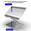 Folding Laptop Stand Aluminum Height Adjustable Notebook Cooling Holder Foldable Bracket for All 7-17in Tablets PC