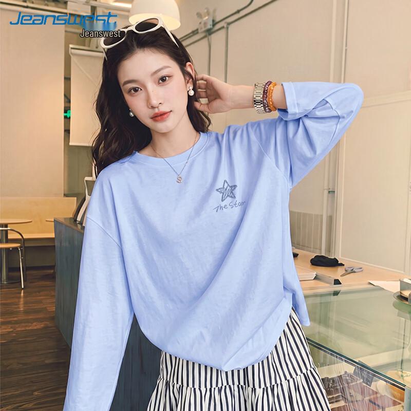 Jeanswest Women's Pure Cotton Long-Sleeve T-Shirt