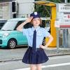 Fantasia de Policial Moerstar para Crianças, Meninas, Halloween, Uniforme de Policial, Conjunto de 5 Peças, Inclui Vestido, Chapéu, Cinto, Gravata e Algemas, Perfeito para