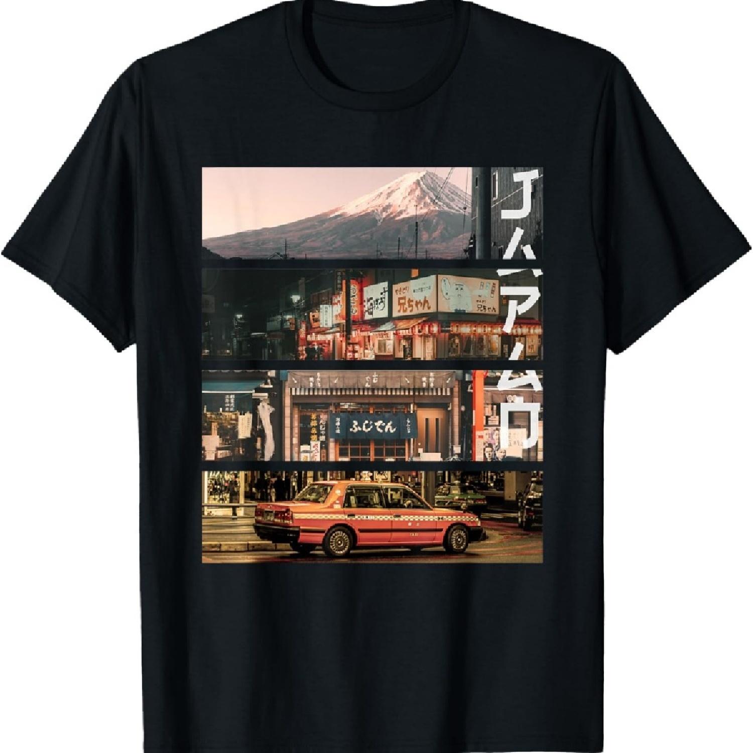 

Эстетика Стиль Вейпорвейв Япония 80-е 90-е Токио Осака уличная футболка XXXXXL